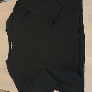 LIKE NEW Flax Black 100% Linen Long-sleeved Shirt